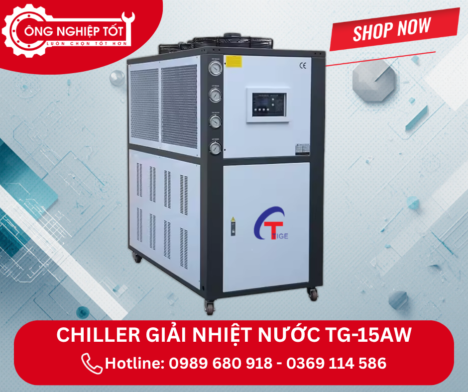 Địa chỉ mua Chiller làm lạnh nước TG-15AW giải nhiệt bằng gió chính hãng, giá tốt
